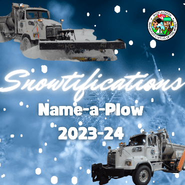 Snowplow cutouts with text 
