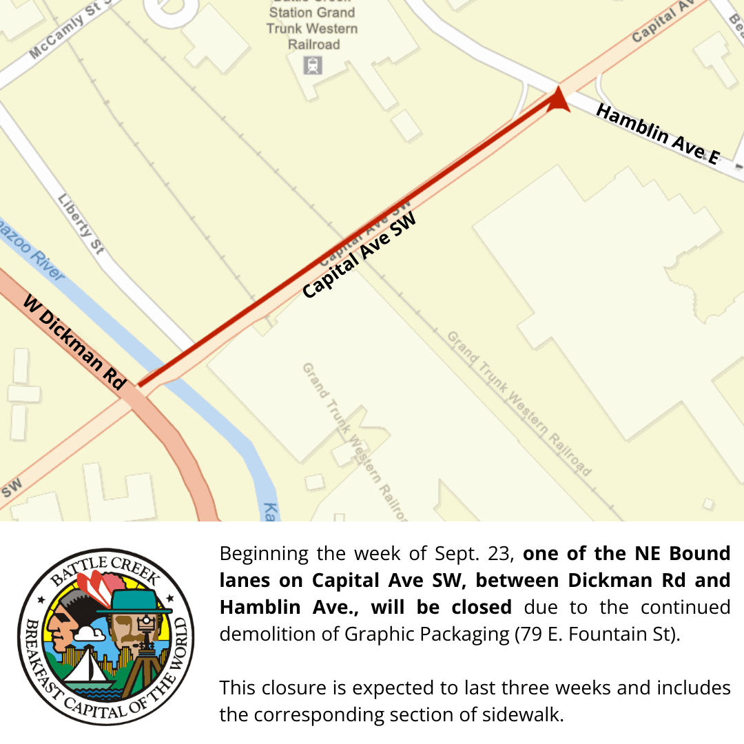 Map of Capital Ave SW