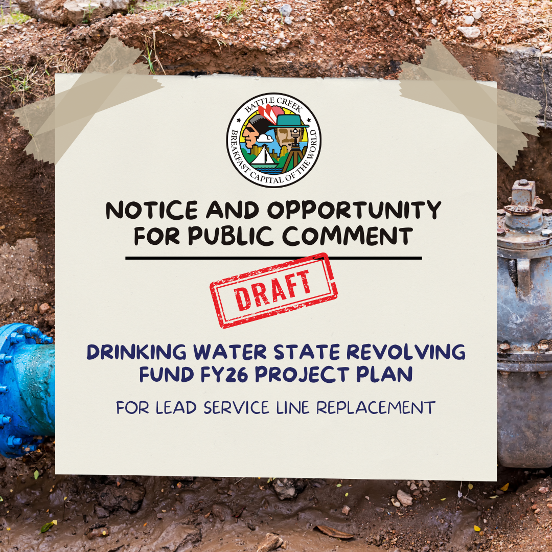 City of Battle Creek DWSRF draft plan for comment