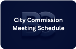 City Commission Meeting Schedule Button Opens in new window