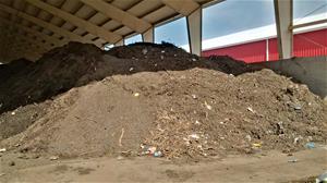 Street sweeper debris