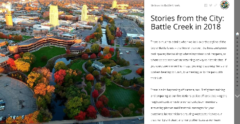 Story map 2018 introduction screenshot