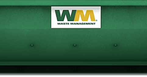 WM trash dumpster