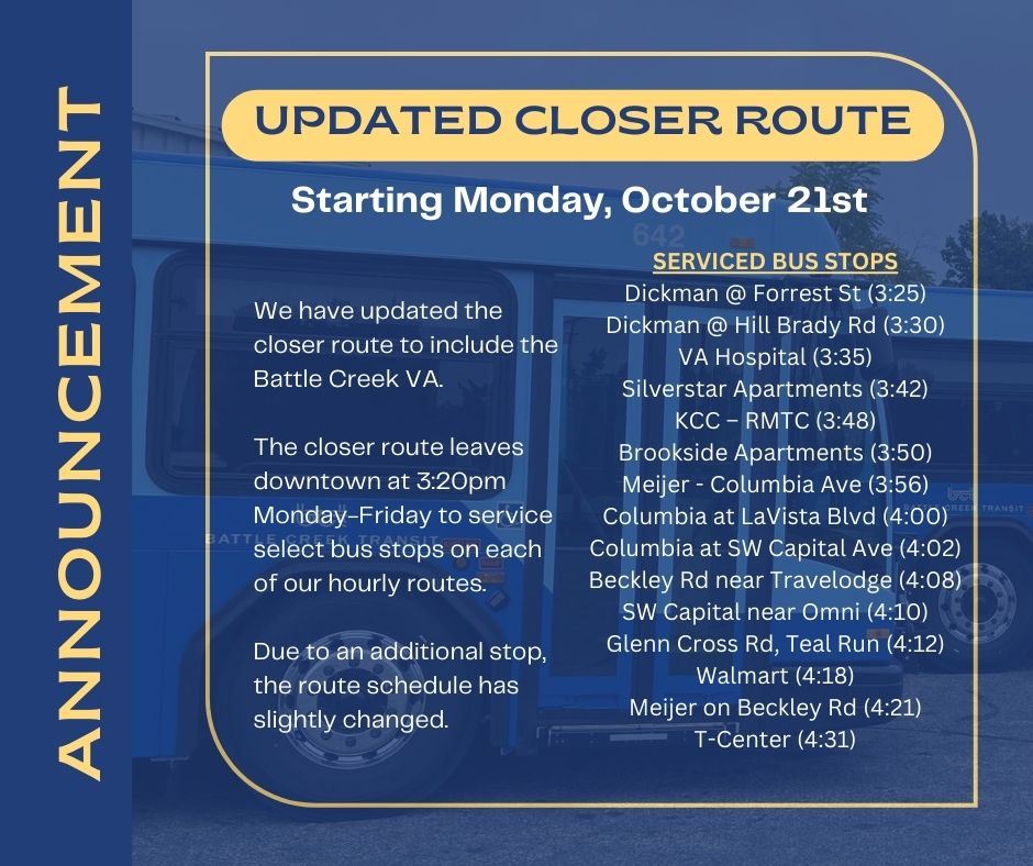 Closer Route - UPDATED 10.2024